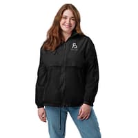 basic-unisex-windbreaker-black-front-6800bfc79e8c2.jpg Smart Riders® - Giacca a vento unisex pieghevole