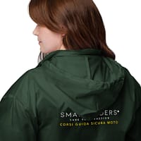 basic-unisex-windbreaker-forest-green-back-2-6800bfc7a01ff.jpg Smart Riders® - Giacca a vento unisex pieghevole