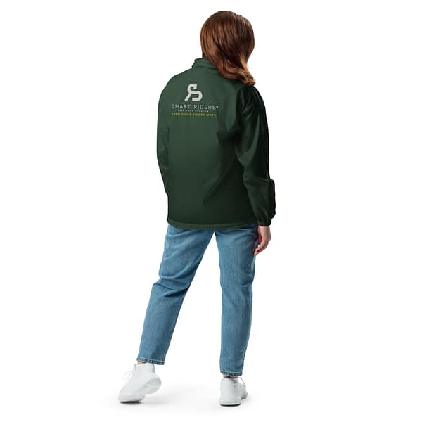 basic-unisex-windbreaker-forest-green-back-6800bfc7a008b.jpg Smart Riders® - Giacca a vento unisex pieghevole